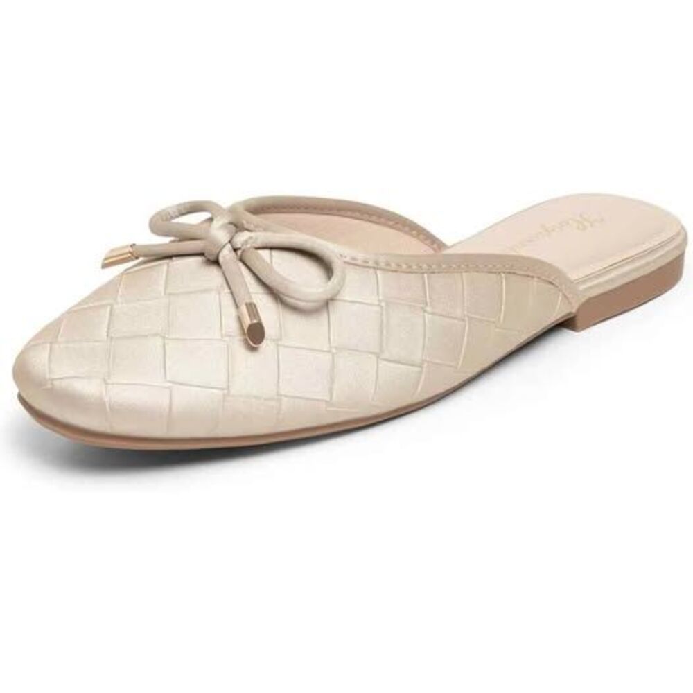 Mules for Women Slip On Flats Office Business Casual Shoes Closed Toe Shoes for